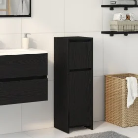 Armario de baño Negro Roble 30x30x95 cm Madera by , Bathroom furniture - Ref: Foro24-862504, Price: 65,23 €, Discount: -5%%