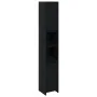 Armario de baño Negro Roble 30x30x183,5 cm Madera elaborada by , Bathroom furniture - Ref: Foro24-862505, Price: 90,79 €, Dis...