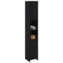 Armario de baño Negro Roble 30x30x183,5 cm Madera elaborada by , Bathroom furniture - Ref: Foro24-862505, Price: 90,79 €, Dis...