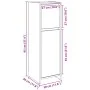 Armario de baño Negro Roble 30x30x95 cm Madera von , Badezimmermöbel - Ref: Foro24-862504, Preis: 65,23 €, Rabatt: -5%%