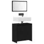 Gabinete de baño con espejo de madera de roble negro 60x33x61 cm de madera de ingeniería | Foro24.es | Tu tienda online para hogar, jardín y más Foro24.es