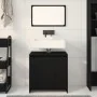 Gabinete de baño con espejo de madera de roble negro 60x33x61 cm de madera de ingeniería | Foro24.es | Tu tienda online para hogar, jardín y más Foro24.es