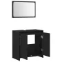 Gabinete de baño con espejo de madera de roble negro 60x33x61 cm de madera de ingeniería | Foro24.es | Tu tienda online para hogar, jardín y más Foro24.es