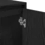 Gabinete de baño con espejo de madera de roble negro 60x33x61 cm de madera de ingeniería | Foro24.es | Tu tienda online para hogar, jardín y más Foro24.es