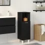 Armario de baño Negro Roble 30x30x95 cm Madera Elaborada de , Muebles de baño - Ref: Foro24-862512, Precio: 56,70 €, Descuent...