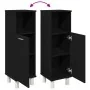 Armario de baño Negro Roble 30x30x95 cm Madera Elaborada de , Muebles de baño - Ref: Foro24-862512, Precio: 56,70 €, Descuent...