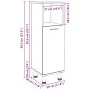 Armario de baño Negro Roble 30x30x95 cm Madera Elaborada de , Muebles de baño - Ref: Foro24-862512, Precio: 56,70 €, Descuent...