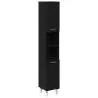 Gabinete de baño Negro Roble 30x30x179 cm Madera by , Bathroom furniture - Ref: Foro24-862513, Price: 84,06 €, Discount: -5%%