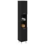 Gabinete de baño Negro Roble 30x30x179 cm Madera by , Bathroom furniture - Ref: Foro24-862513, Price: 84,06 €, Discount: -5%%