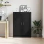 Estantería para libros Negra Roble 82,5x30,5x115 cm de Madera de ingeniería | Foro24.es | Tu tienda online para hogar, jardín y más Foro24.es