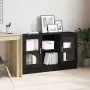 Mueble Auxiliar Roble Negro Madera de calidad y vidrio Mediano | Foro24.es | Tu tienda online para hogar, jardín y más Foro24.es