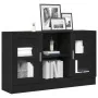 Mueble Auxiliar Roble Negro Madera de calidad y vidrio Mediano | Foro24.es | Tu tienda online para hogar, jardín y más Foro24.es