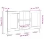 Mueble Auxiliar Roble Negro Madera de calidad y vidrio Mediano | Foro24.es | Tu tienda online para hogar, jardín y más Foro24.es