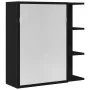 Espejo de baño con armario negro de roble, tamaño 62,5x20,5x64 cm, hecho de madera by , bathroom vanities - Ref: Foro24-86252...