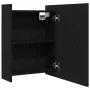 Espejo de baño con armario negro de roble, tamaño 62,5x20,5x64 cm, hecho de madera by , bathroom vanities - Ref: Foro24-86252...