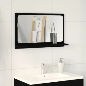Comprar Espejo de baño Negro Roble 60x10,5x37 cm