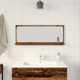 Espejo de baño de madera vintage 90x10,5x37 cm de , Tocadores de baño - Ref: Foro24-862526, Precio: 47,32 €, Descuento: -5%%