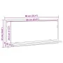 Espejo de baño Roble Negro 90x10.5x37 cm de madera de ingeniería de , Tocadores de baño - Ref: Foro24-862528, Precio: 48,48 €...