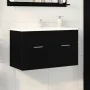 Mueble de baño Negro Roble 90x38,5x46 cm Madera elaborada | Foro24.es | Tu tienda online para hogar, jardín y más Foro24.es