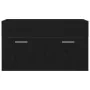 Mueble de baño Negro Roble 90x38,5x46 cm Madera elaborada | Foro24.es | Tu tienda online para hogar, jardín y más Foro24.es