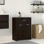 Armario de baño Negro Roble 60x33x80 cm Madera de , Muebles de baño - Ref: Foro24-862551, Precio: 75,23 €, Descuento: -5%%