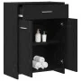 Armario de baño Negro Roble 60x33x80 cm Madera de , Muebles de baño - Ref: Foro24-862551, Precio: 75,23 €, Descuento: -5%%