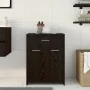 Armario de baño Negro Roble 60x33x80 cm Madera de , Muebles de baño - Ref: Foro24-862551, Precio: 75,23 €, Descuento: -5%%