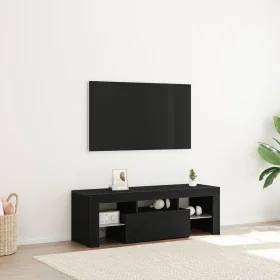 Mueble para TV con luces LED en negro y roble de 120x35x40 cm von , TV-Möbel - Ref: Foro24-862552, Preis: 90,34 €, Rabatt: -5%%