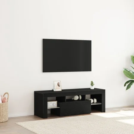 Mueble para TV con luces LED en negro y roble de 120x35x40 cm von , TV-Möbel - Ref: Foro24-862552, Preis: 90,34 €, Rabatt: -5%%