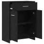 Armario de baño Negro Roble 60x33x80 cm Madera de , Muebles de baño - Ref: Foro24-862551, Precio: 75,23 €, Descuento: -5%%