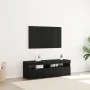 Mueble de TV con LED Negro Roble 120x35x40 cm Madera elaborada by , TV Furniture - Ref: Foro24-862553, Price: 93,52 €, Discou...