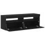 Mueble de TV con LED Negro Roble 120x35x40 cm Madera elaborada by , TV Furniture - Ref: Foro24-862553, Price: 93,52 €, Discou...