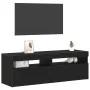 Mueble de TV con LED Negro Roble 120x35x40 cm Madera elaborada by , TV Furniture - Ref: Foro24-862553, Price: 93,52 €, Discou...