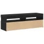 Mueble de TV con LED Negro Roble 120x35x40 cm Madera elaborada by , TV Furniture - Ref: Foro24-862553, Price: 93,52 €, Discou...