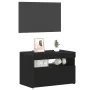 Mueble de TV con luces LED Negro Roble 60x35x40 cm de madera | Foro24.es | Tu tienda online para hogar, jardín y más Foro24.es