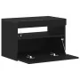 Mueble de TV con luces LED Negro Roble 60x35x40 cm de madera | Foro24.es | Tu tienda online para hogar, jardín y más Foro24.es