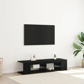 Mueble para TV con luces LED en color negro y