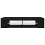 Mueble para TV con luces LED en color negro y roble, de 135x39x30 cm, hecho de madera | Foro24.es | Tu tienda online para hogar, jardín y más Foro24.es