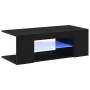 Mueble de TV con luces LED en roble negro, 90x39x30 cm, de madera elaborada by , TV Furniture - Ref: Foro24-862562, Price: 63...