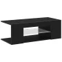 Mueble de TV con luces LED en roble negro, 90x39x30 cm, de madera elaborada by , TV Furniture - Ref: Foro24-862562, Price: 63...