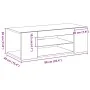Mueble de TV con luces LED en roble negro, 90x39x30 cm, de madera elaborada by , TV Furniture - Ref: Foro24-862562, Price: 63...