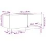 Armario de TV Negro Roble 100x35x40 cm Madera Ingenierizada by , TV Furniture - Ref: Foro24-862564, Price: 69,54 €, Discount:...