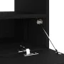 Mueble de TV con luces LED en roble negro, 80x35x40 cm, de madera de , Muebles TV - Ref: Foro24-862566, Precio: 72,47 €, Desc...