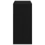 Sideboard con luces LED en negro y roble, 80x35x75 cm, de madera de , Aparadores - Ref: Foro24-862568, Precio: 114,10 €, Desc...