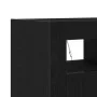 Sideboard con luces LED en negro y roble, 80x35x75 cm, de madera de , Aparadores - Ref: Foro24-862568, Precio: 114,10 €, Desc...