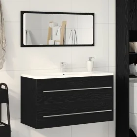 Comprar Mueble de lavabo con espejo de roble