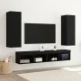 Gabinetes de TV de pared 2 pcs Negro Roble 30,5x30x90 cm Madera | Foro24.es | Tu tienda online para hogar, jardín y más Foro24.es