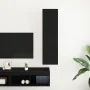 Cabinet de TV Negro Roble 30,5x30x110 cm Madera Ingenierizada | Foro24.es | Tu tienda online para hogar, jardín y más Foro24.es