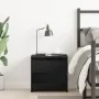 Mesa de Noche Negra de Roble 40x30x39 cm de Madera by , Nightstands - Ref: Foro24-862574, Price: 40,35 €, Discount: -5%%