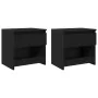 Cajoneras de Noche 2 piezas Negro Roble 40x30x39 cm Madera elaborada | Foro24.es | Tu tienda online para hogar, jardín y más Foro24.es